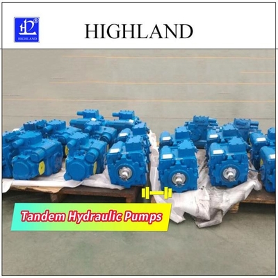 Máy bơm thủy lực song song tốc độ định mức 2500r / phút với điều khiển áp suất và lưu lượng 110cc / R + 110cc / R