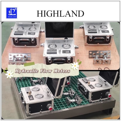 Kiểm tra nhiệt độ dầu chính xác Máy đo lưu lượng thủy lực bằng HIGHLAND