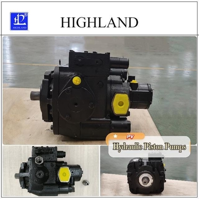 Máy bơm piston trục màu đen có độ dịch chuyển biến động cho các thành phần hệ thống thủy lực
