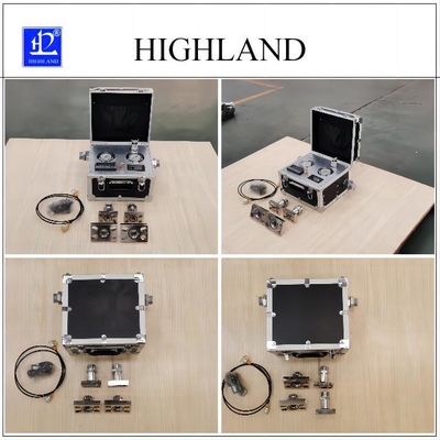 Đồng hồ đo lưu lượng thủy lực thương hiệu Highland với hai đồng hồ đo áp suất