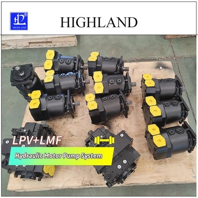 Hệ thống bơm động cơ thủy lực với bơm piston trục có độ dịch biến