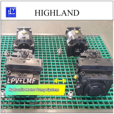 Hệ thống bơm động cơ thủy lực với bơm piston trục có độ dịch biến