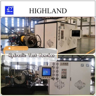 HIGHLAND 380L/min Hydraulic Test Benches Factory cho máy khoan xoay với dữ liệu phát hiện đầy đủ