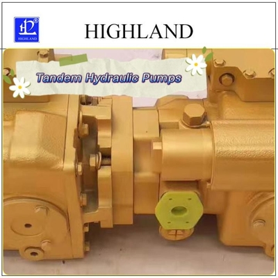 Thép đúc máy thu hoạch Tandem máy bơm thủy lực hiệu suất bền