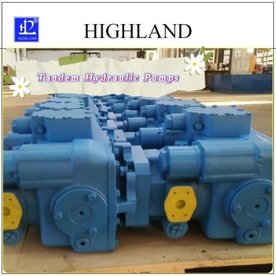Thép đúc máy thu hoạch Tandem máy bơm thủy lực hiệu suất bền