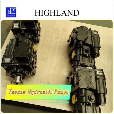 Thép đúc máy thu hoạch Tandem máy bơm thủy lực hiệu suất bền