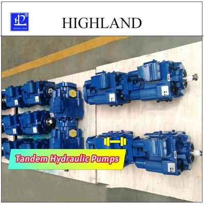 Máy bơm thủy lực Tandem công nghiệp với thiết kế cấu trúc tấm Swash