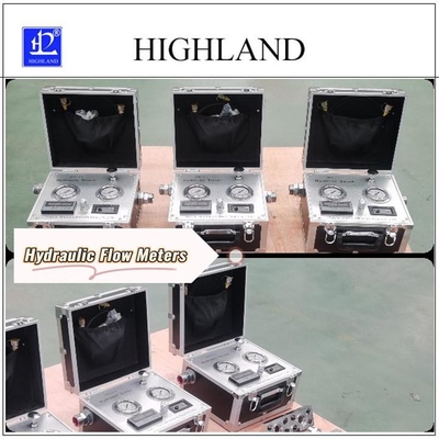 HIGHLAND Máy kiểm tra thủy lực di động để đo chính xác Kiểm tra tốc độ dòng chảy thủy lực
