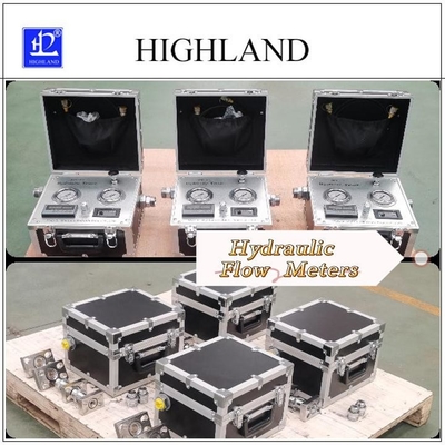 HIGHLAND Máy kiểm tra thủy lực di động để đo chính xác Kiểm tra tốc độ dòng chảy thủy lực