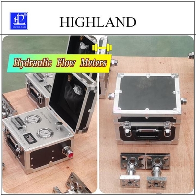 HIGHLAND Máy kiểm tra thủy lực di động để đo chính xác Kiểm tra tốc độ dòng chảy thủy lực