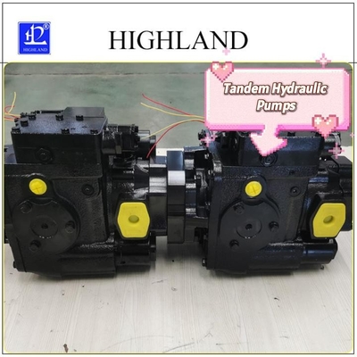 Các thành phần hệ thống thủy lực Máy thu hoạch Máy bơm tandem với cấu trúc sắt đúc