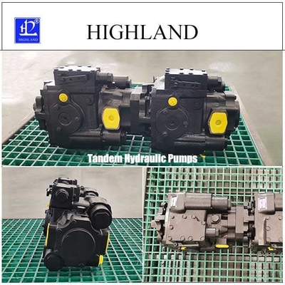 Các thành phần hệ thống thủy lực Máy thu hoạch Máy bơm tandem với cấu trúc sắt đúc