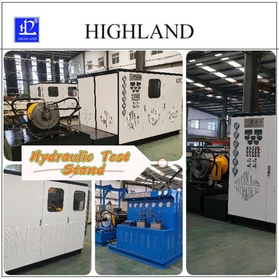 Thử nghiệm thủy lực đứng hoàn toàn tự động với HIGHLAND Brand thử nghiệm máy bơm và động cơ thủy lực