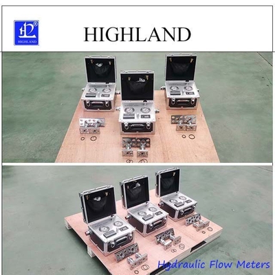 Áp suất tối đa 420 bar Máy đo lưu lượng thủy lực chính xác với màn hình hiển thị dữ liệu