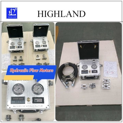 Hiển thị dữ liệu Máy đo lưu lượng thủy lực Áp suất tối đa 420 bar Phạm vi nhiệt độ dầu -20C -150C