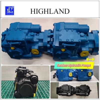 Máy thu hoạch Tandem Máy bơm thủy lực Màu đen Màu xanh Các thành phần sắt đúc