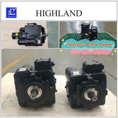 Máy bơm piston trục màu đen có độ dịch chuyển biến động cho các thành phần hệ thống thủy lực
