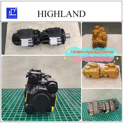 Máy bơm thủy lực Tandem có độ chính xác và độ tin cậy cao với cấu trúc tấm nghiêng