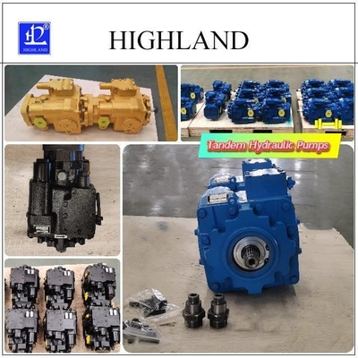 Máy bơm thủy lực Tandem có độ chính xác và độ tin cậy cao với cấu trúc tấm nghiêng
